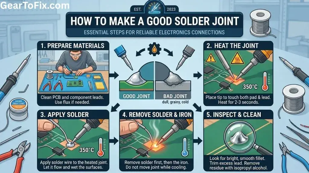 How to Make a Good Solder Joint on a PCB
