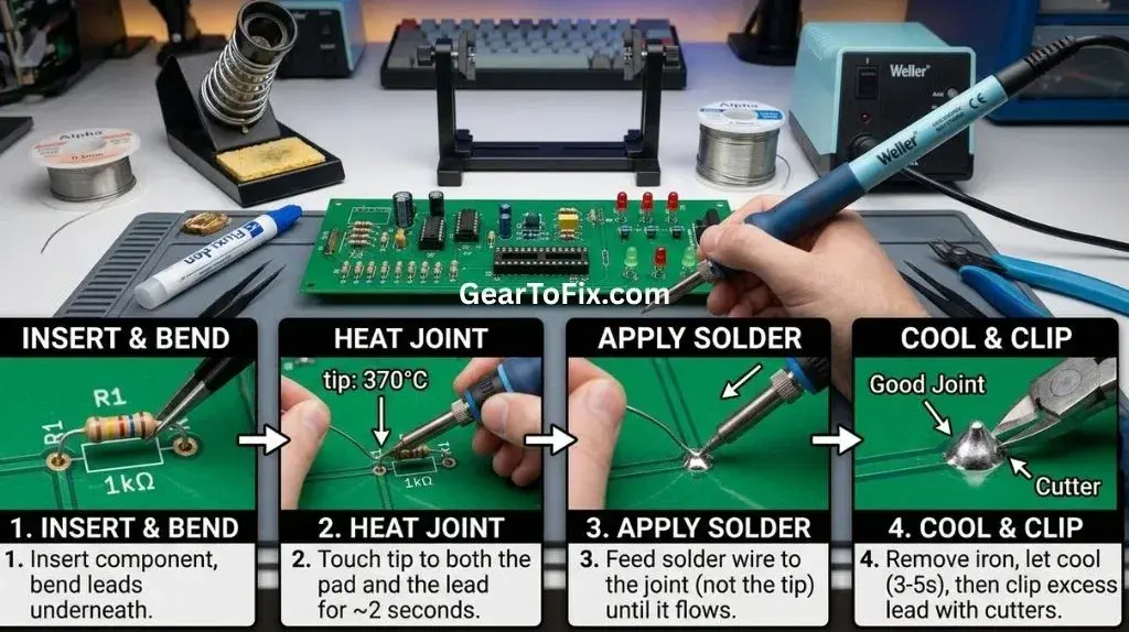 How to Solder Components to a Circuit Board