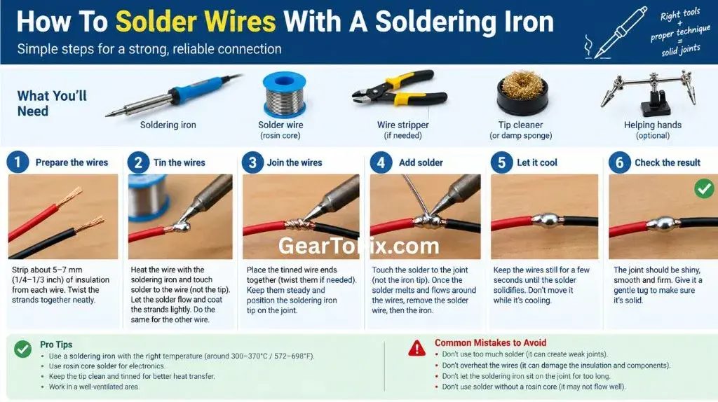 How to Solder Wires With a Soldering Iron
