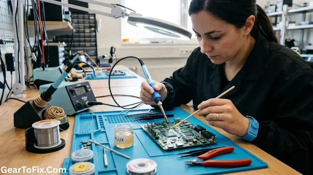 How to Use Flux With a Soldering Iron on a PCB