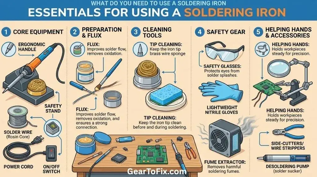 What Do You Need to Use a Soldering Iron with essential tools