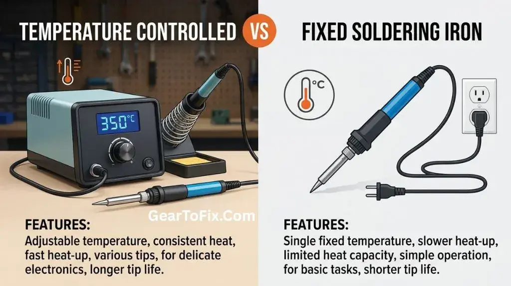 Temperature Controlled vs Fixed Temperature Soldering Iron
